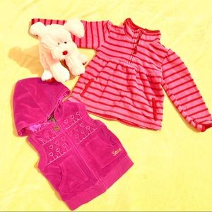 GUC Toddler Girls XOXO Vest & Old Navy Sweater